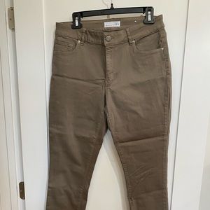 Loft curvy skinny jeans, muted brown